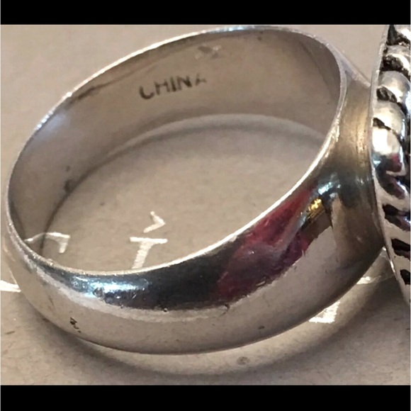 NEW Silpada Vintage .925 Sterling Silver Square Top Grade CZ Braided Edge - Picture 10 of 11